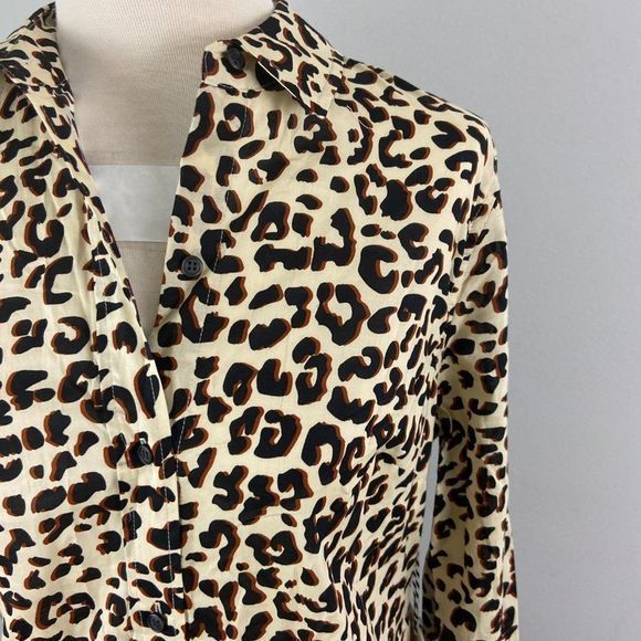 NWT‎ 1901 Animal Print Long Sleeve Button Down - Picture 5 of 8